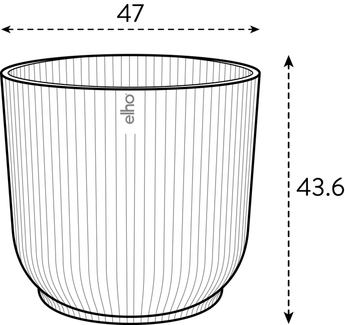 vibes fold rond 47cm anthracite